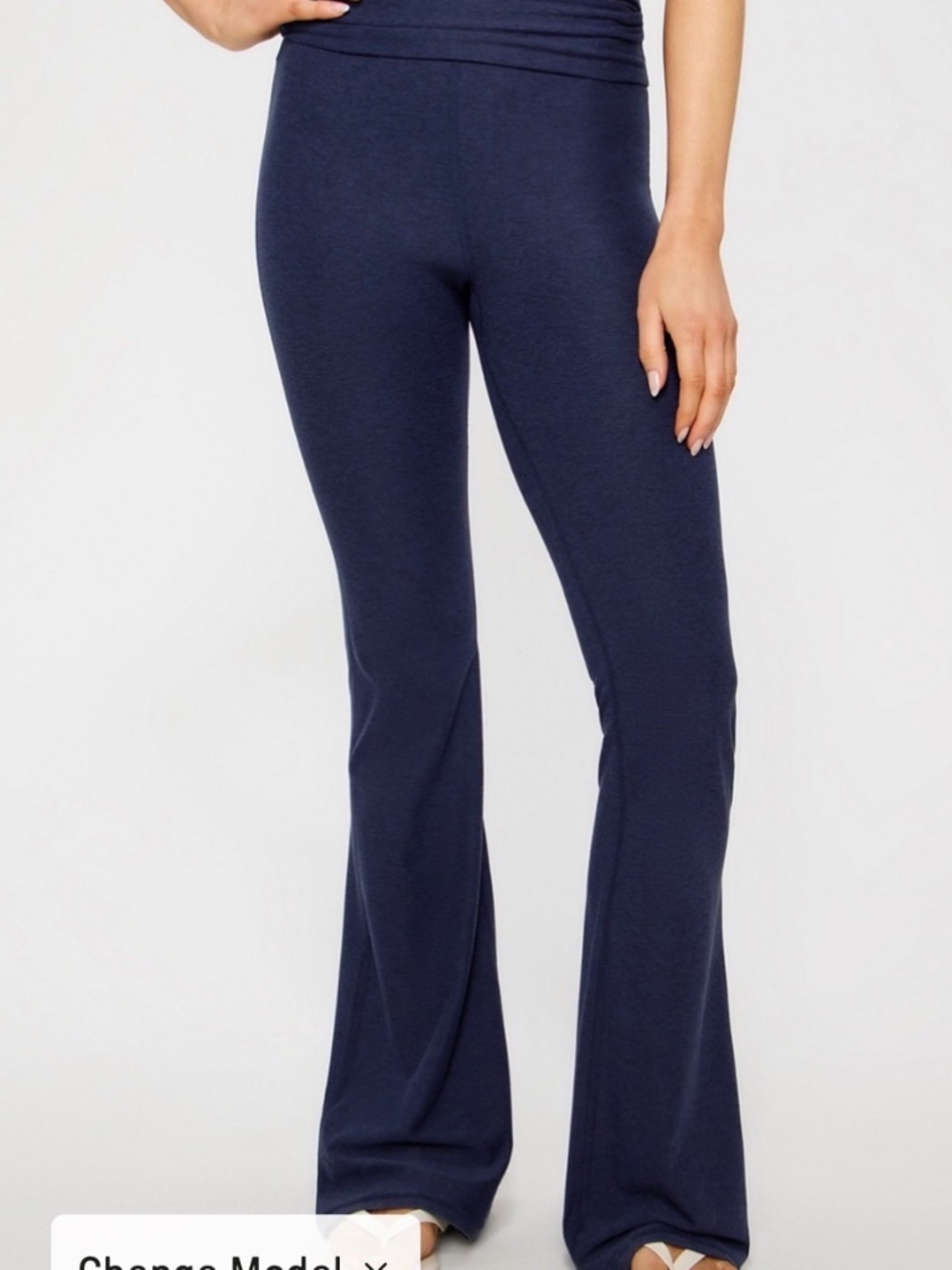 Cloud Jersey Foldover Flare Yoga Pant
